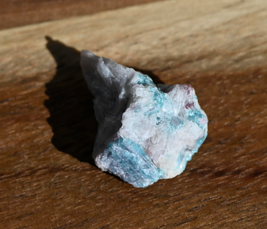 Paraiba Tourmaline Crystal in Natural Matrix – Collector Specimen