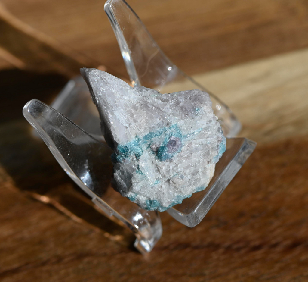 Paraiba Tourmaline Crystal in Natural Matrix – Collector Specimen