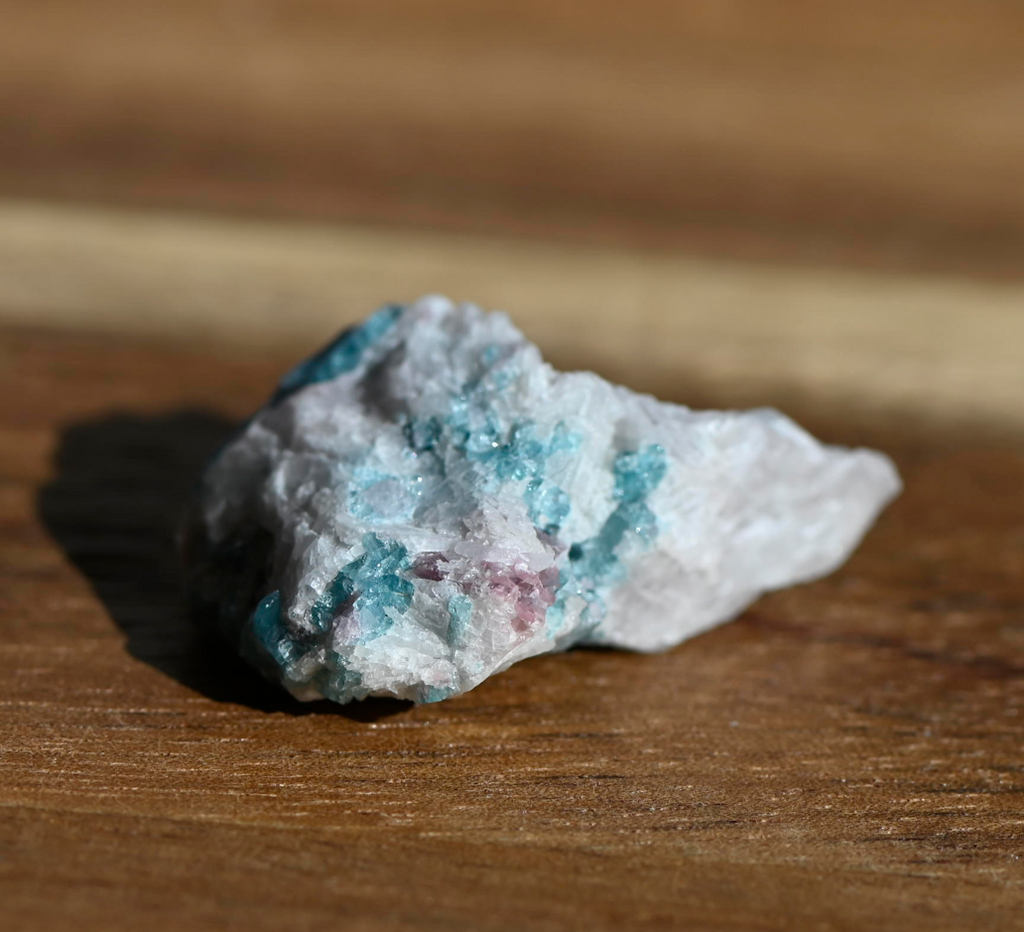 Paraiba Tourmaline Crystal in Natural Matrix – Collector Specimen