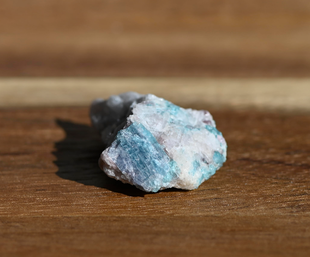 Paraiba Tourmaline Crystal in Natural Matrix – Collector Specimen