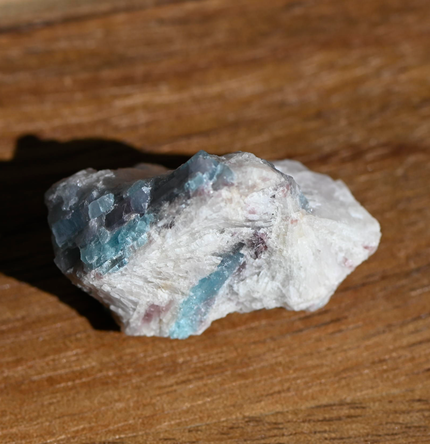 Paraiba Tourmaline Crystal in Natural Matrix – Collector Specimen