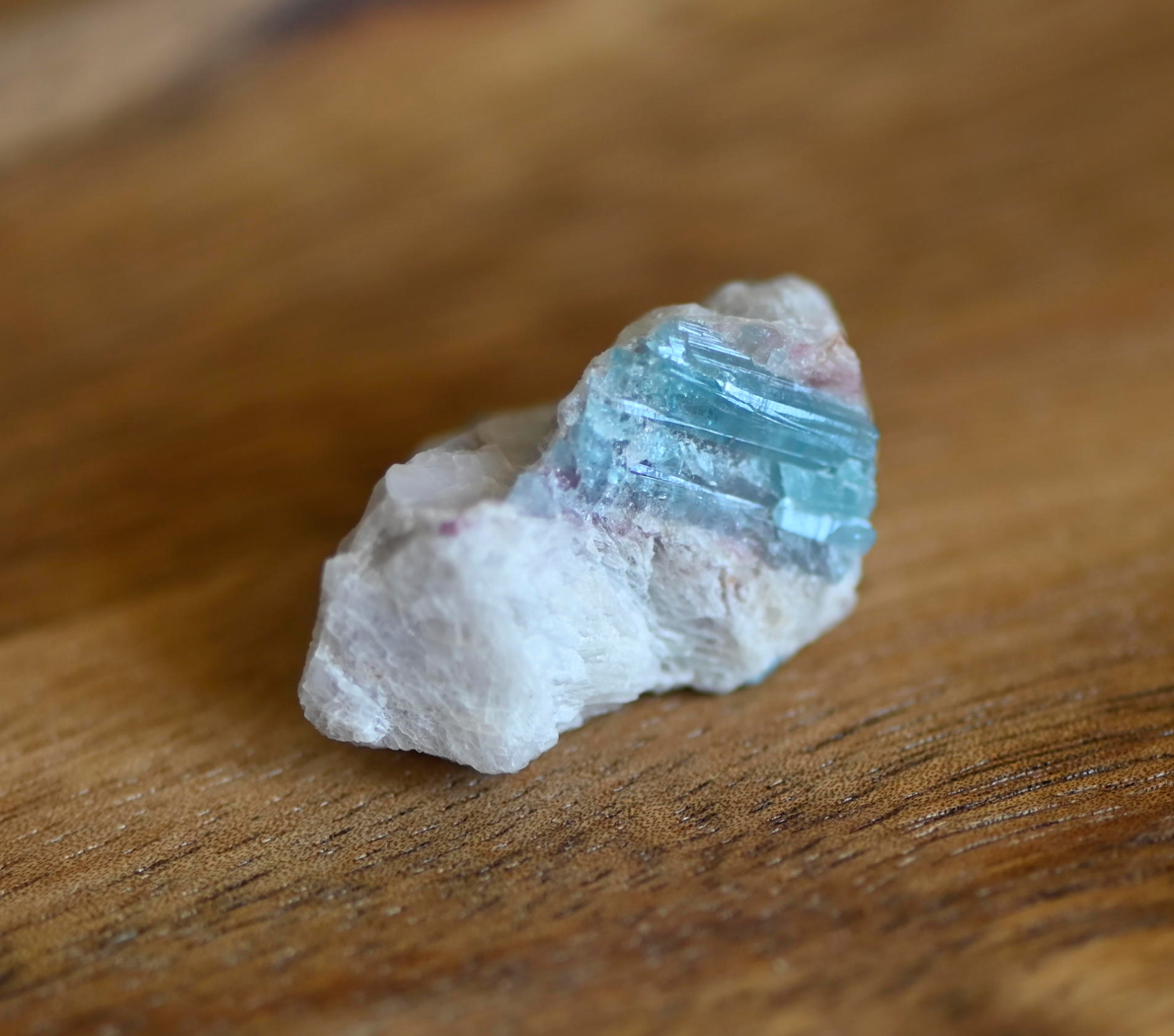 Paraiba Tourmaline Crystal in Natural Matrix – Collector Specimen