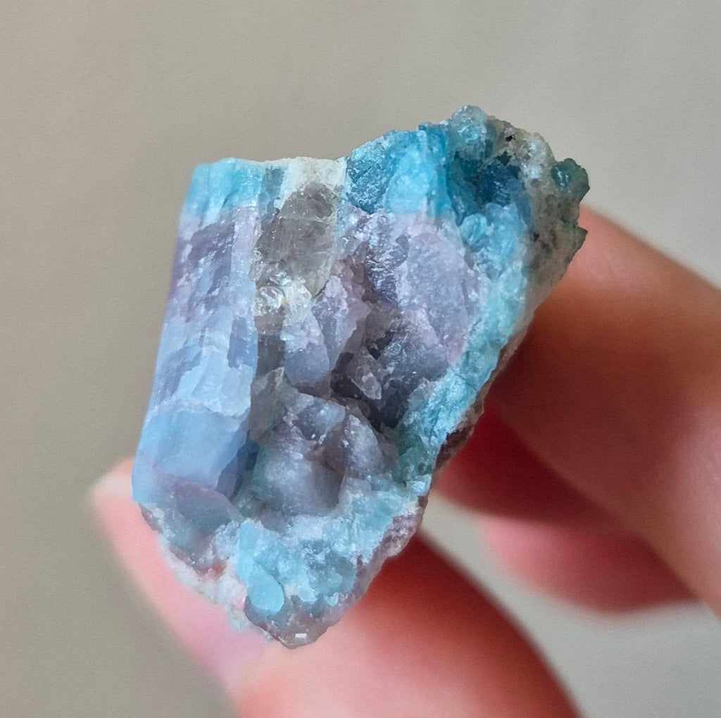 Paraiba Tourmaline Crystal in Natural Matrix – Collector Specimen