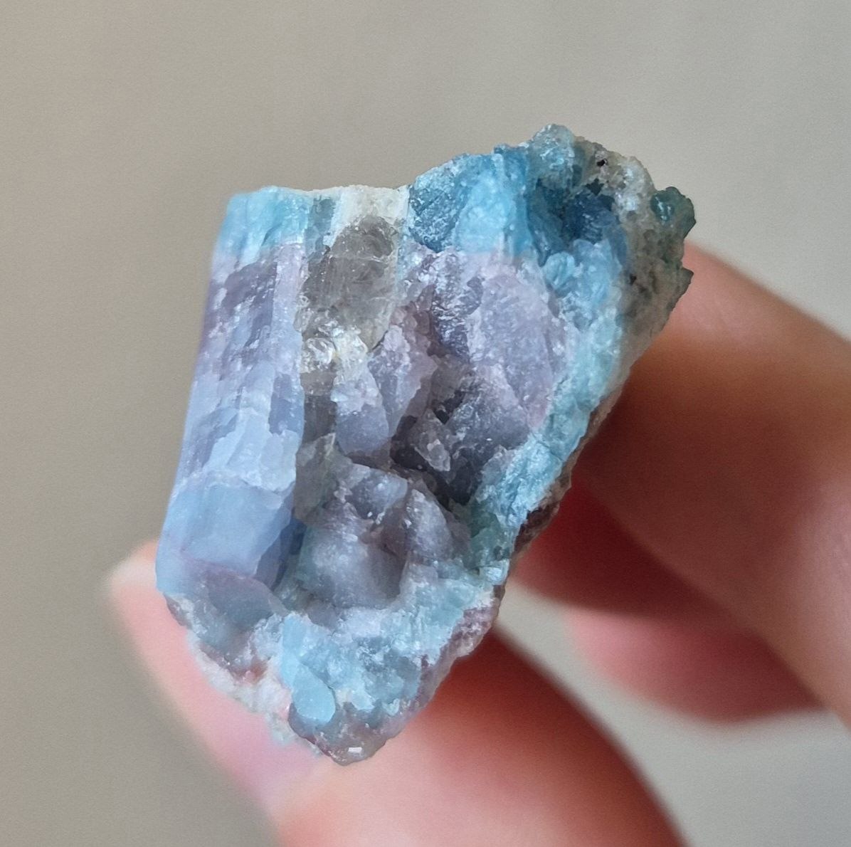 Paraiba Tourmaline Crystal in Natural Matrix – Collector Specimen