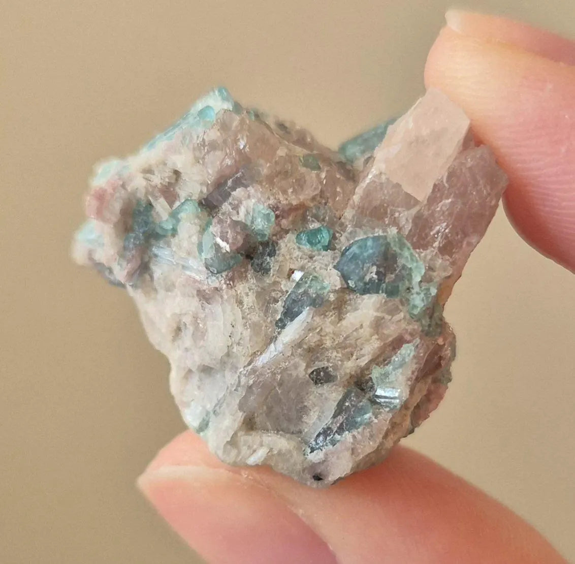 Paraiba Multi-Crystal Specimen in Natural Matrix - Unique Collector Piece