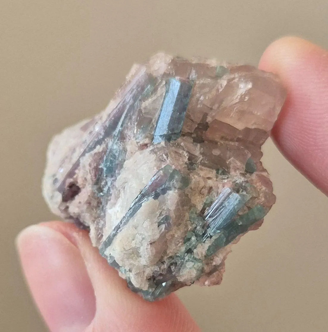 Paraiba Multi-Crystal Specimen in Natural Matrix - Unique Collector Piece