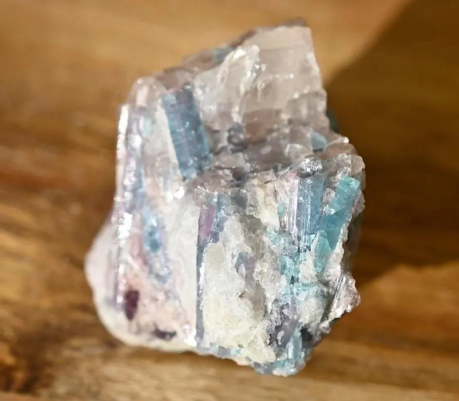 Paraiba Multi-Crystal Specimen in Natural Matrix - Unique Collector Piece