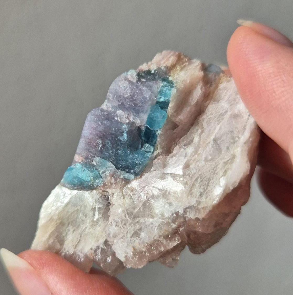 Paraiba Tourmaline Crystal in Natural Matrix – Collector Specimen